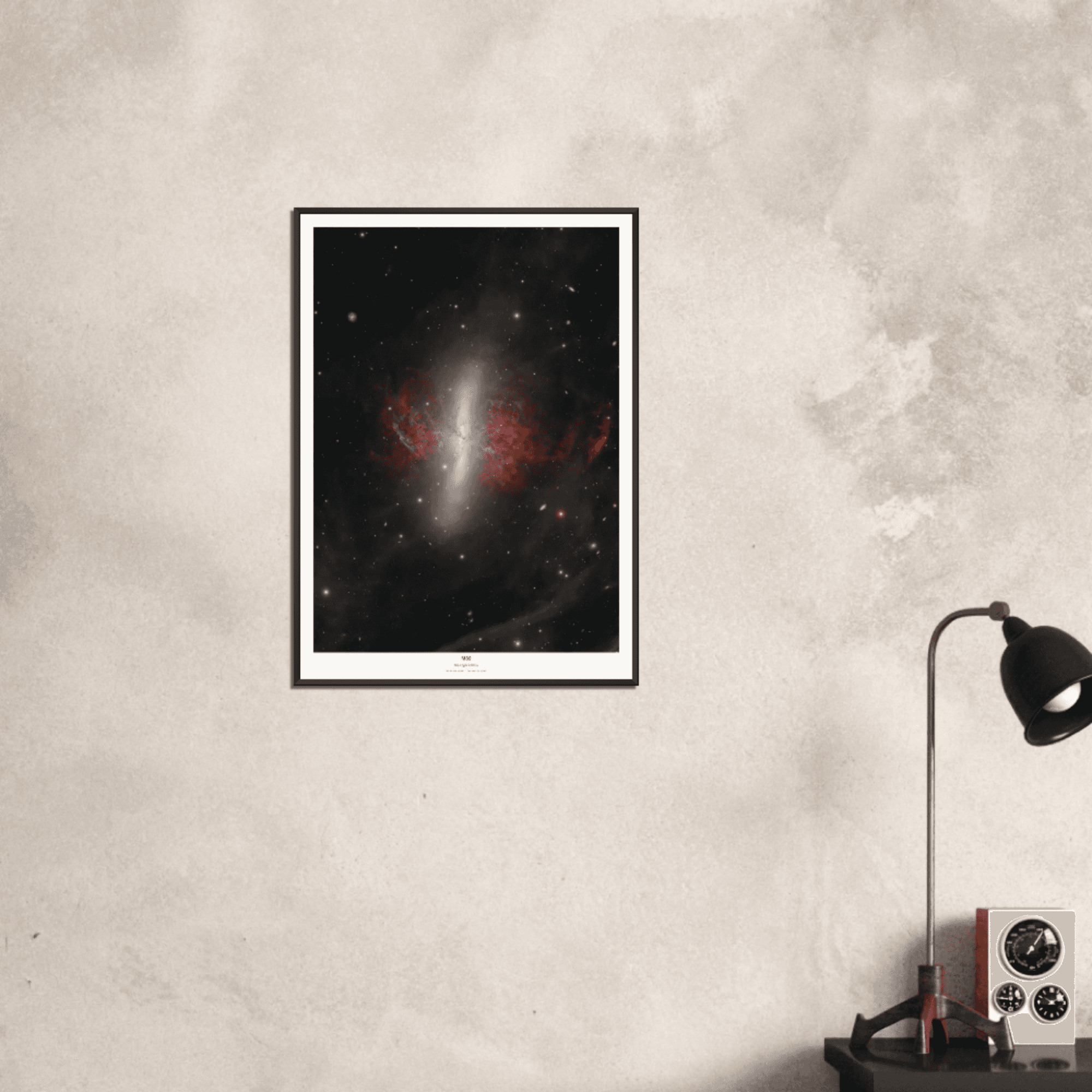Messier 82; The Cigar Galaxy (Framed)